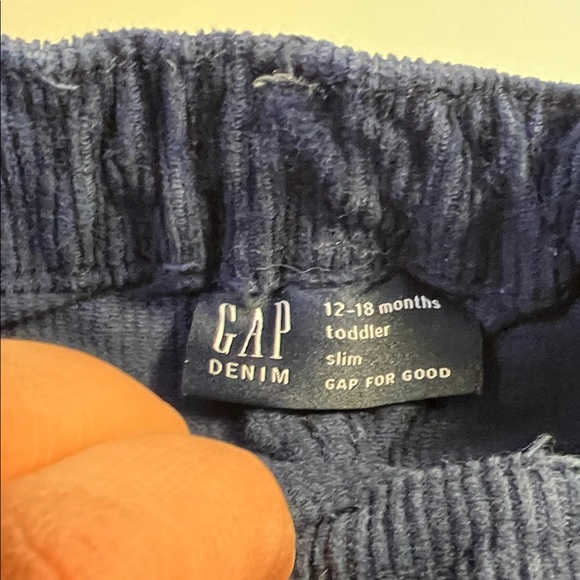 GAP and Children’s Place pants. Navy Corduroy and Nantucket Red 12-18 months - Picture 4 of 8